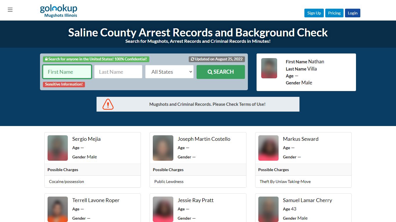 Saline County Mugshots, Saline County Arrest Records - GoLookUp